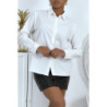 Chemise blanche classique en coton