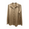 Chemise Fluide Satinée beige – Élégance & Confort