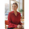 Chemise Fluide Satinée rouge – Élégance & Confort