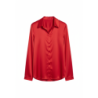 Chemise Fluide Satinée rouge – Élégance & Confort