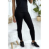 Leggings uni basique couleur noir