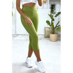 Legging corsaire Push Up vert très fashion