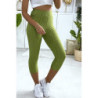 Legging corsaire Push Up vert très fashion