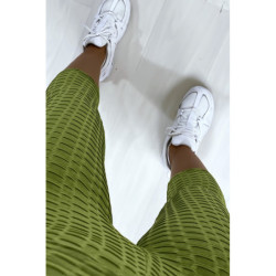 Legging corsaire Push Up vert très fashion