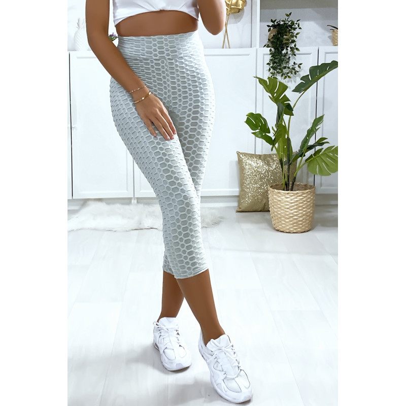 Legging corsaire Push Up gris très fashion