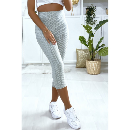 Legging corsaire Push Up gris très fashion