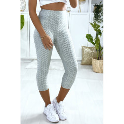 Legging corsaire Push Up gris très fashion