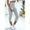 Legging corsaire Push Up gris très fashion