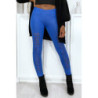 Legging royal effilé à l'avant et doublé en dentelle