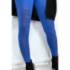 Legging royal effilé à l'avant et doublé en dentelle