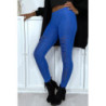 Legging royal effilé à l'avant et doublé en dentelle