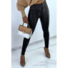 Legging noir effet 3D motif Python