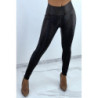 Legging noir effet 3D motif Python