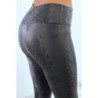 Legging noir effet 3D motif Python