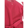 Ensemble 3 pièces gilet débardeur et pantalon palazzo fuchsia
