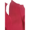 Ensemble 3 pièces gilet débardeur et pantalon palazzo fuchsia