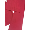 Ensemble 3 pièces gilet débardeur et pantalon palazzo fuchsia