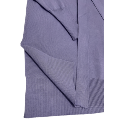 Ensemble pull col roulé tombant over size et palazzo violet
