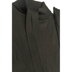 Ensemble pull col roulé tombant over size et palazzo noir