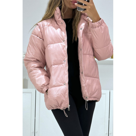 Superbe doudoune rose matelassé 4 en 1