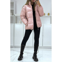 Superbe doudoune rose matelassé 4 en 1