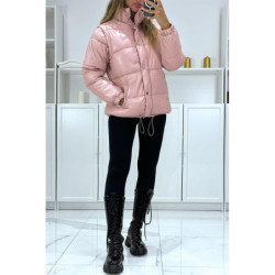 Superbe doudoune rose matelassé 4 en 1