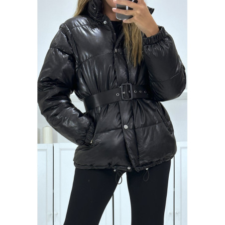 Superbe doudoune noire matelassé 4 en 1