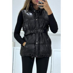 Superbe doudoune noire matelassé 4 en 1