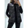 Superbe doudoune noire matelassé 4 en 1