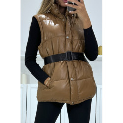 Superbe doudoune camel matelassé 4 en 1