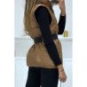 Superbe doudoune camel matelassé 4 en 1