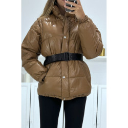 Superbe doudoune camel matelassé 4 en 1