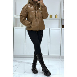 Superbe doudoune camel matelassé 4 en 1