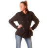 Superbe petit paletot noir, les classiques de la mode. Dressing fashion de modeuse