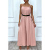 Combinaison rose oversize à bretelle