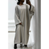 Abaya grise over size (36-52) coupe kimono