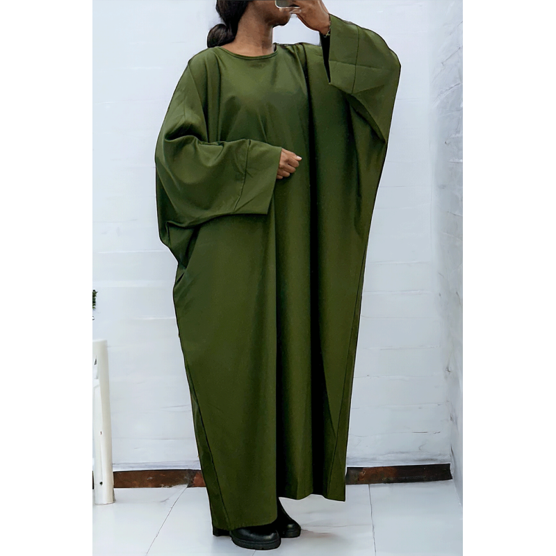 Abaya kaki over size (36-52) coupe kimono