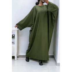 Abaya kaki over size (36-52) coupe kimono