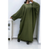Abaya kaki over size (36-52) coupe kimono