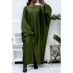 Abaya kaki over size (36-52) coupe kimono