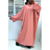 Abaya rose over size (36-52) coupe kimono