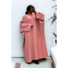 Abaya rose over size (36-52) coupe kimono