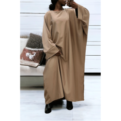 Abaya camel over size (36-52) coupe kimono