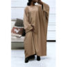 Abaya camel over size (36-52) coupe kimono