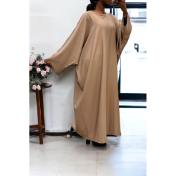 Abaya camel over size (36-52) coupe kimono