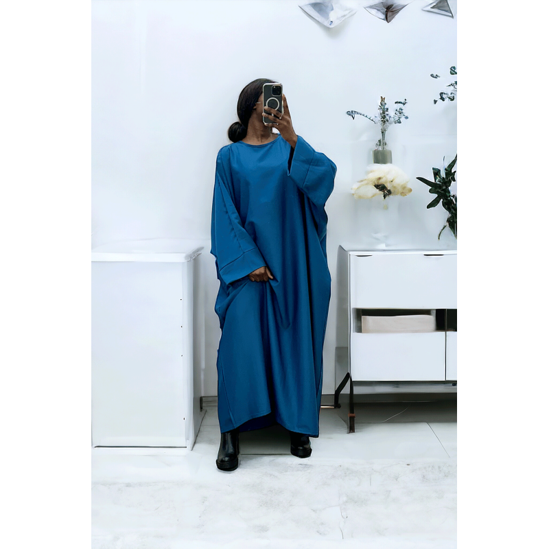 Abaya bleu over size (36-52) coupe kimono