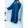 Abaya bleu over size (36-52) coupe kimono