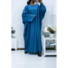 Abaya bleu over size (36-52) coupe kimono