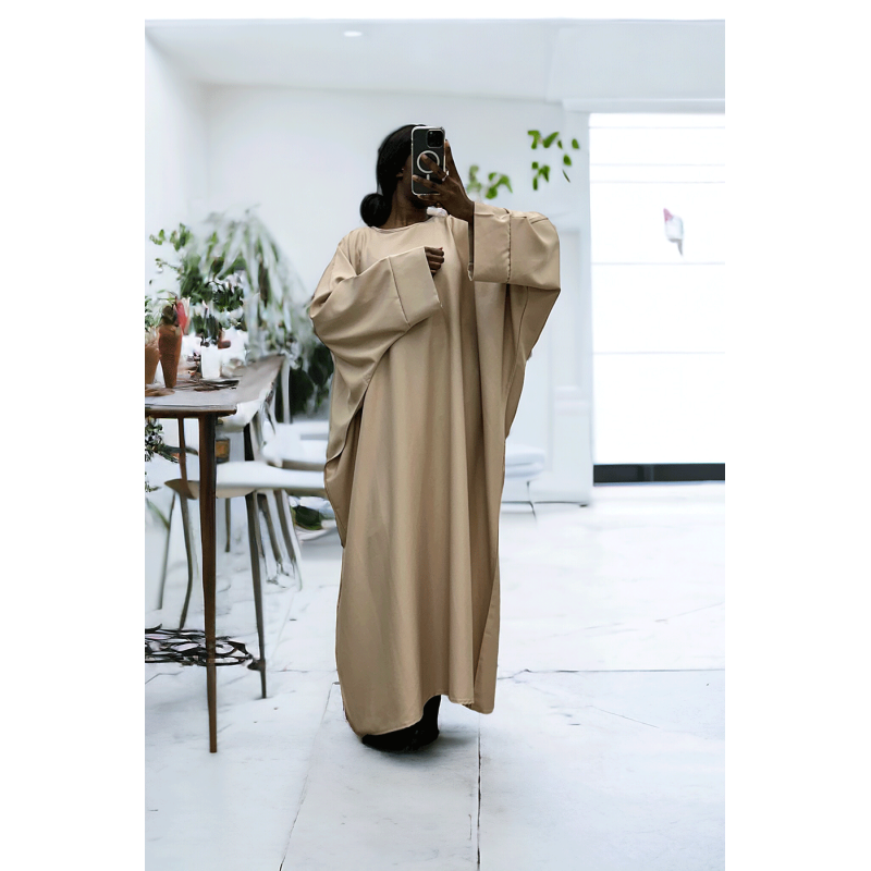Abaya beige over size (36-52) coupe kimono