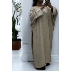 Abaya grise très ample (36-52) coupe kimono